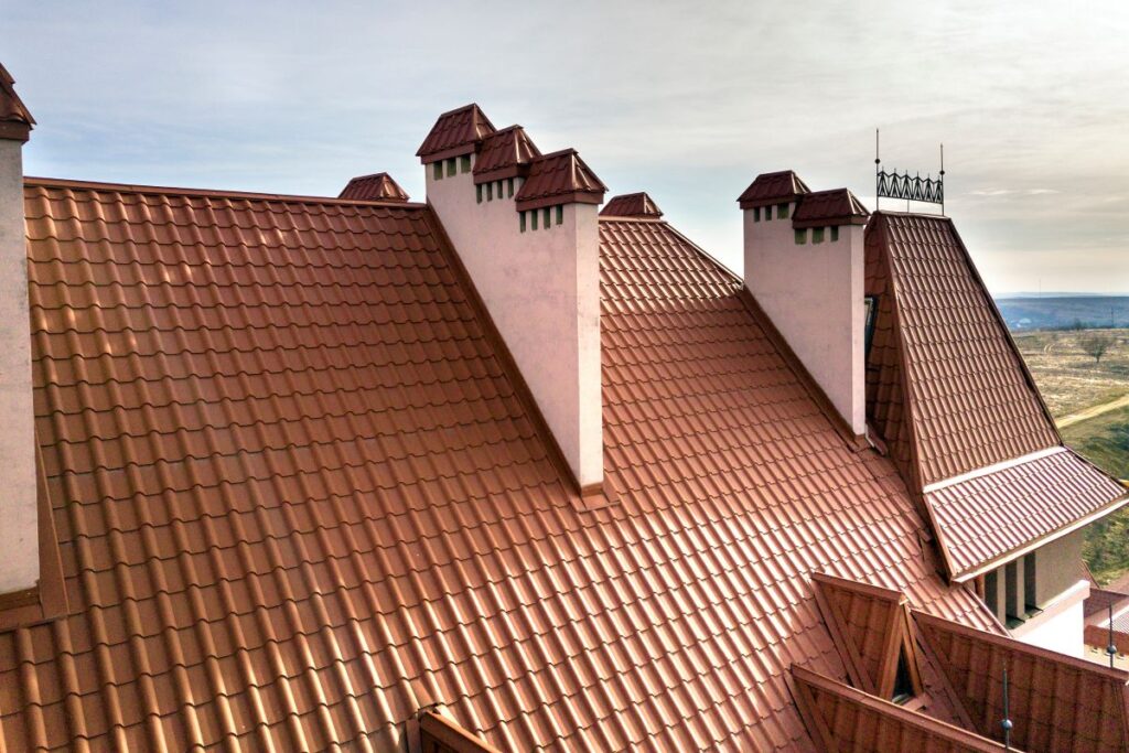 metal roofing columbiana oh light brown tiles chimneys