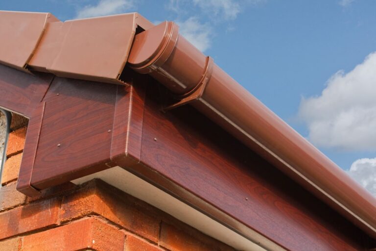 what is fascia on a house wooden fascia brown plastic gutter