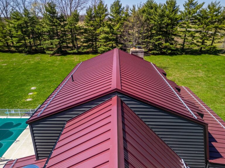 metal roof cost red metallic in Florida